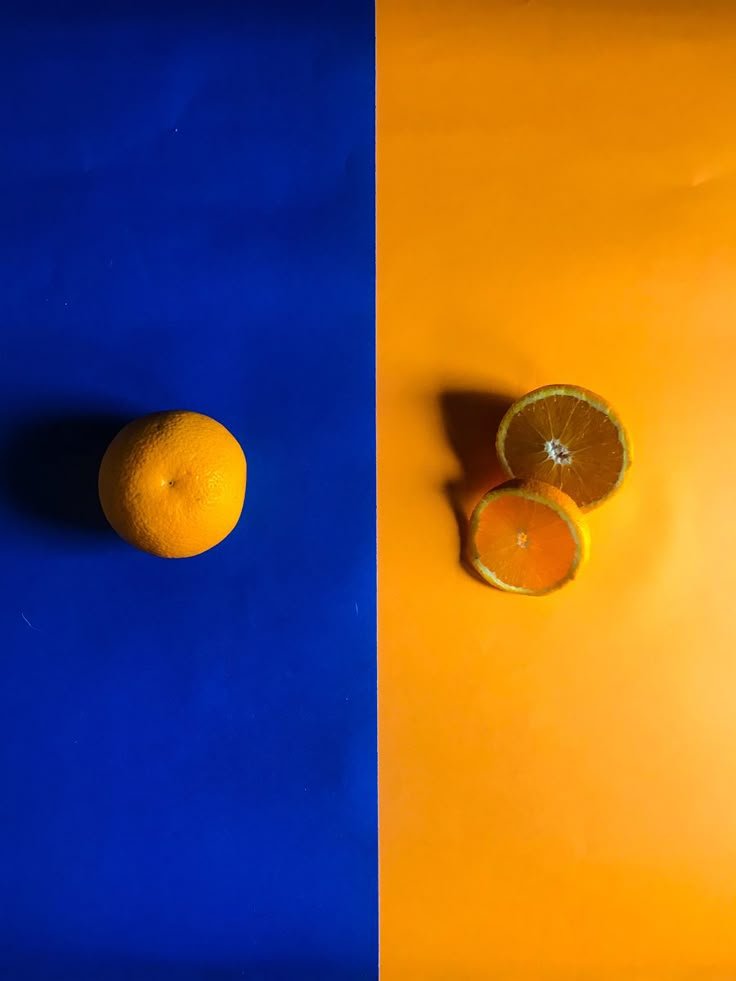 foto contraste de colores✨💙🧡